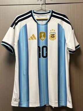 Blue White #10 Soccer Fan Jersey 2026 World Cup Men’s L